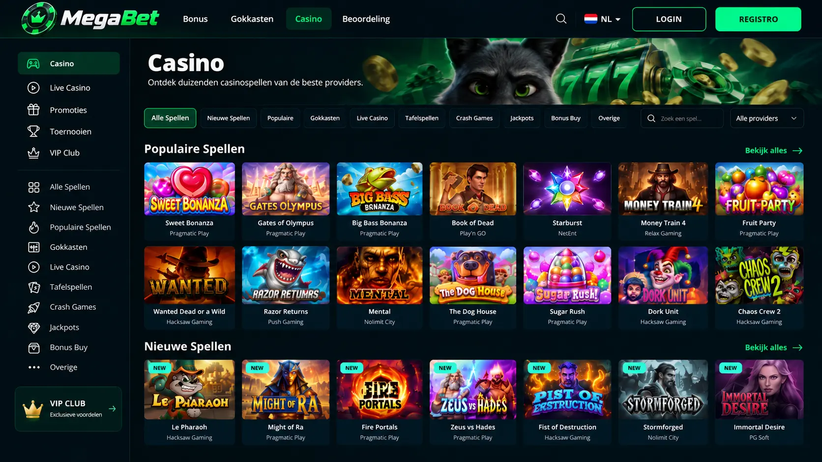 MegaBet Online Casino Nederland: Spellen, Live Casino en Promoties image 3